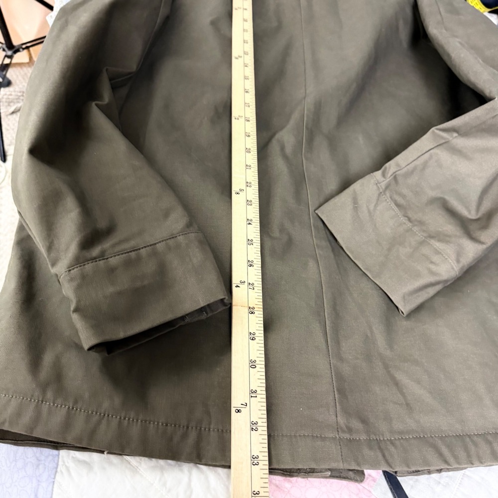 PrAna Mens XXL Khaki Brown Canvas Flannel Lined Full Zip Work Jacket Coat - Picture 11 of 12
